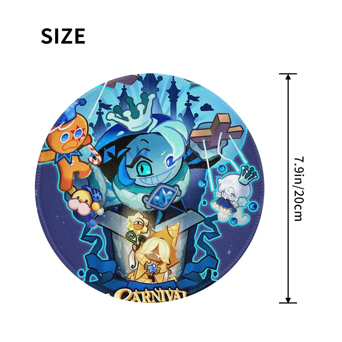 Shadow Milk Cookie Run Kingdom Round Mouse Pad Computer Keyboard Mouse Mat Gamer PC Desk Mat Office Table Mats