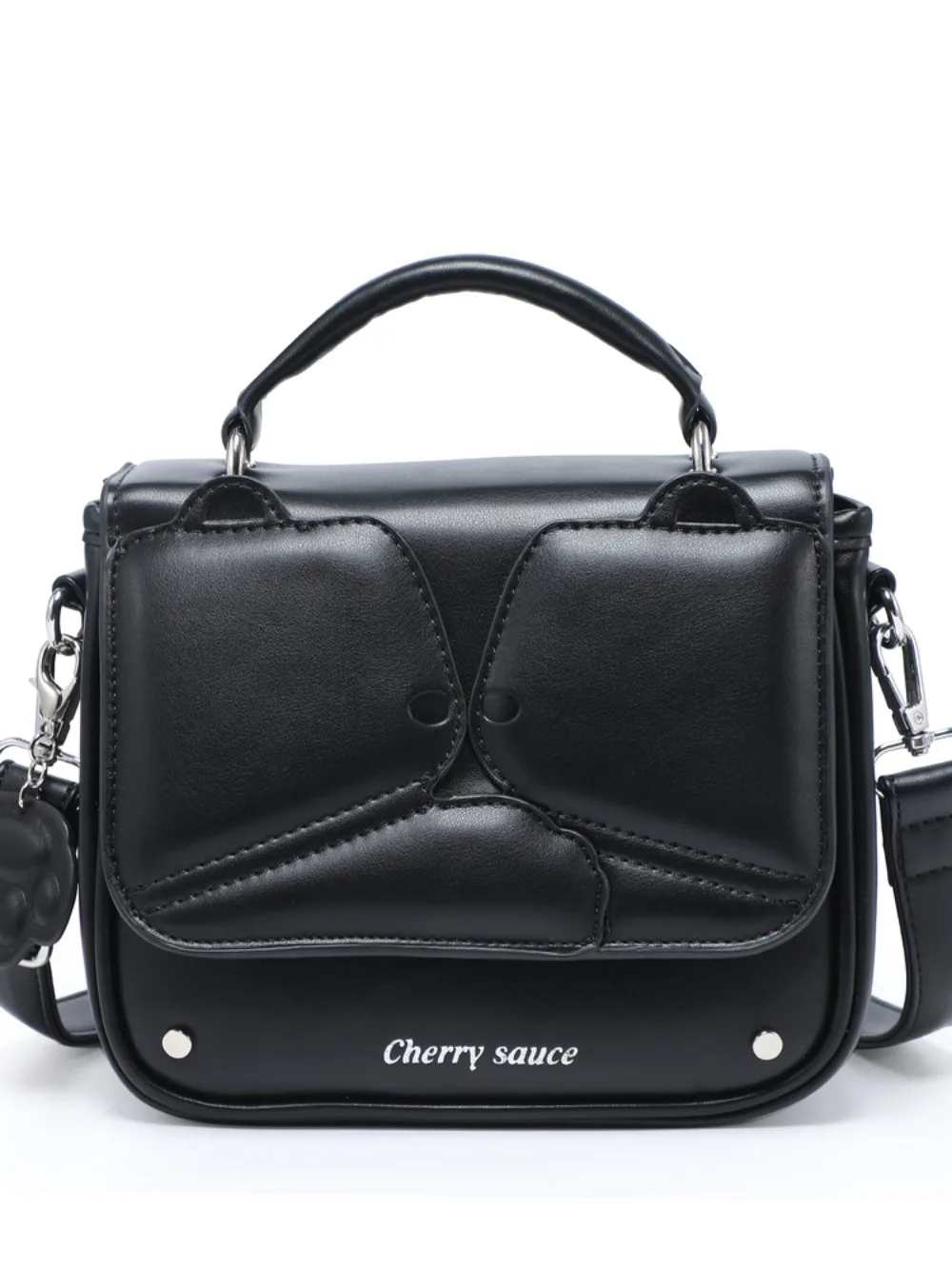 Lolita Bow Love Heart Tote Bag Square Sac Femme Shoulder Crossbady Bolsos De Mujer Original Classical Bolso Hand Bags for Woman
