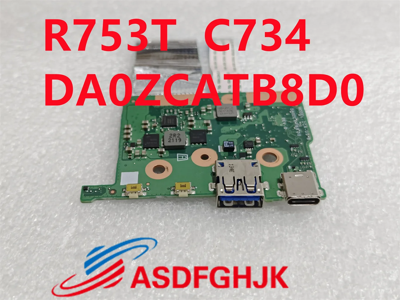 Original DA0ZCATB8D0 small board for Acer R753T C734 Google laptop power switch small board DA0ZCATB8D0 REV:D test OK shipped