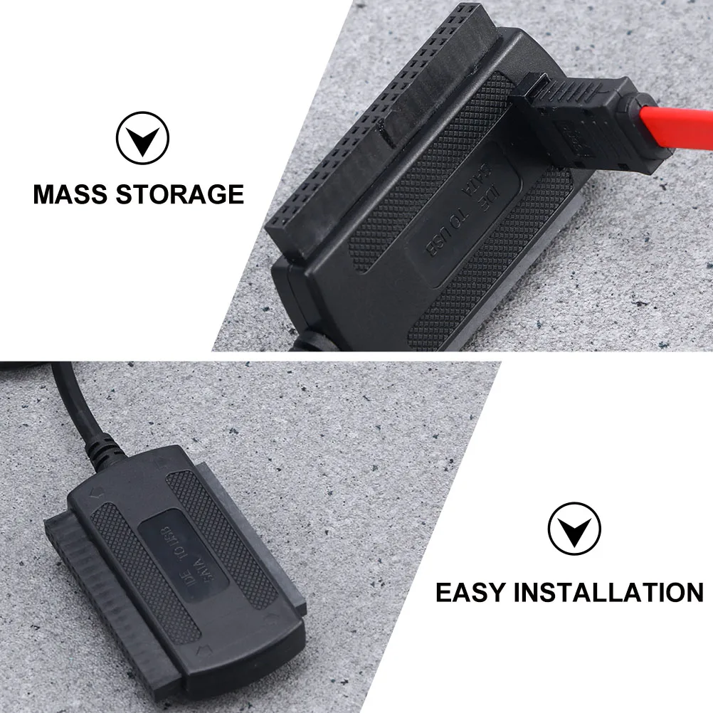 

USB to Cable Hard Drive Adapter Converter External Plastic Transfer