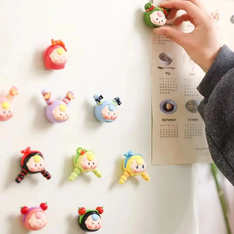 Locker Magnets 18X Cute Fridge Magnets Animal Stickers Whiteboard Magnets Decorative Magnets Colorful Fridge Stickers For