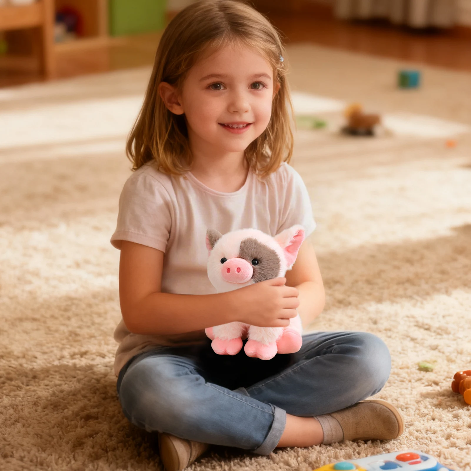 ตุ๊กตาหมูอ้วนน่ารัก 20 ซม. ของเล่นตุ๊กตาสัตว์นุ่ม ของตกแต่งบ้าน ของขวัญคริสต์มาส ของขวัญวันเกิดเด็ก