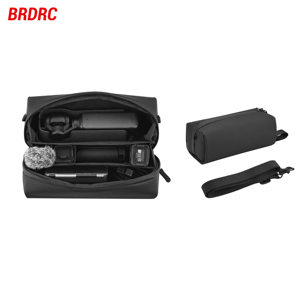 BRDRC bolsa de almacenamiento para DJI Pocket 3, bolso de hombro, Estuche de transporte, bolso de estilo empresarial negro, caja organizadora a prueba de arañazos, accesorio