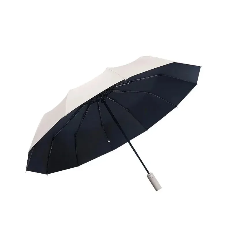 Automatic umbrella sunshade self-opening vinyl sunscreen UV protection folding sun umbrella