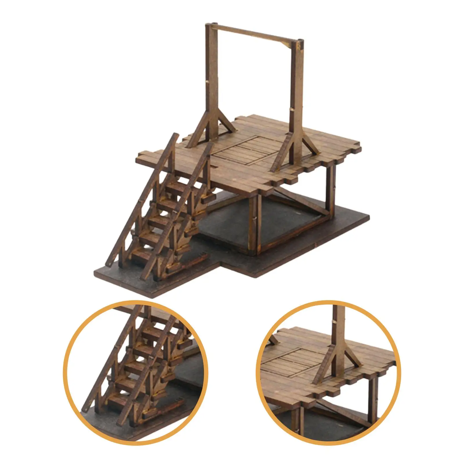 1/72 جالوز بناء أطقم منمذجة الخشب لم تنته لتقوم بها بنفسك سهلة التجميع مشهد تخطيط طاولة الرمل العمارة نموذج ثلاثية الأبعاد الألغاز الخشبية