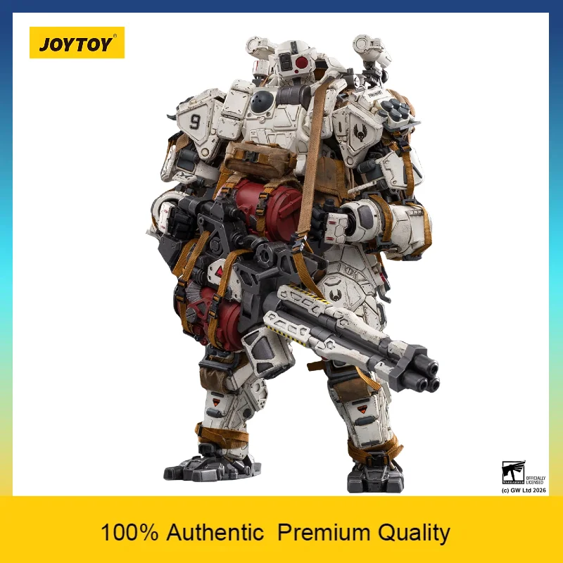 JOYTOY 1/18 Battle For The Stars 09th Legion Fear III White Paint Heavy Firepower Type Sci-Fi Articulated Action Figure Toy Gift