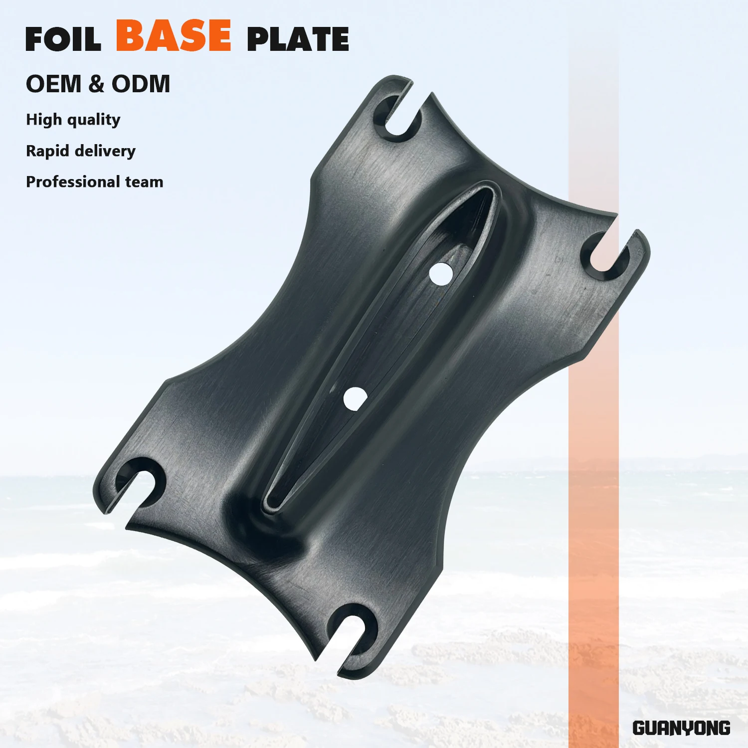 Universal Mast Mount Aluminum Carbon Base Connector Wingfoil Windsurf Kite Hydrofoil Foil Board Surfboard Part Accessories