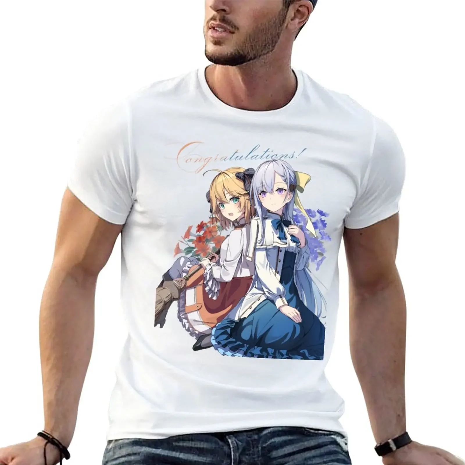 New Tensei Oujo to Tensai Reijou no Mahou Kakumei T-Shirt Tee shirt t shirt man mens workout shirts