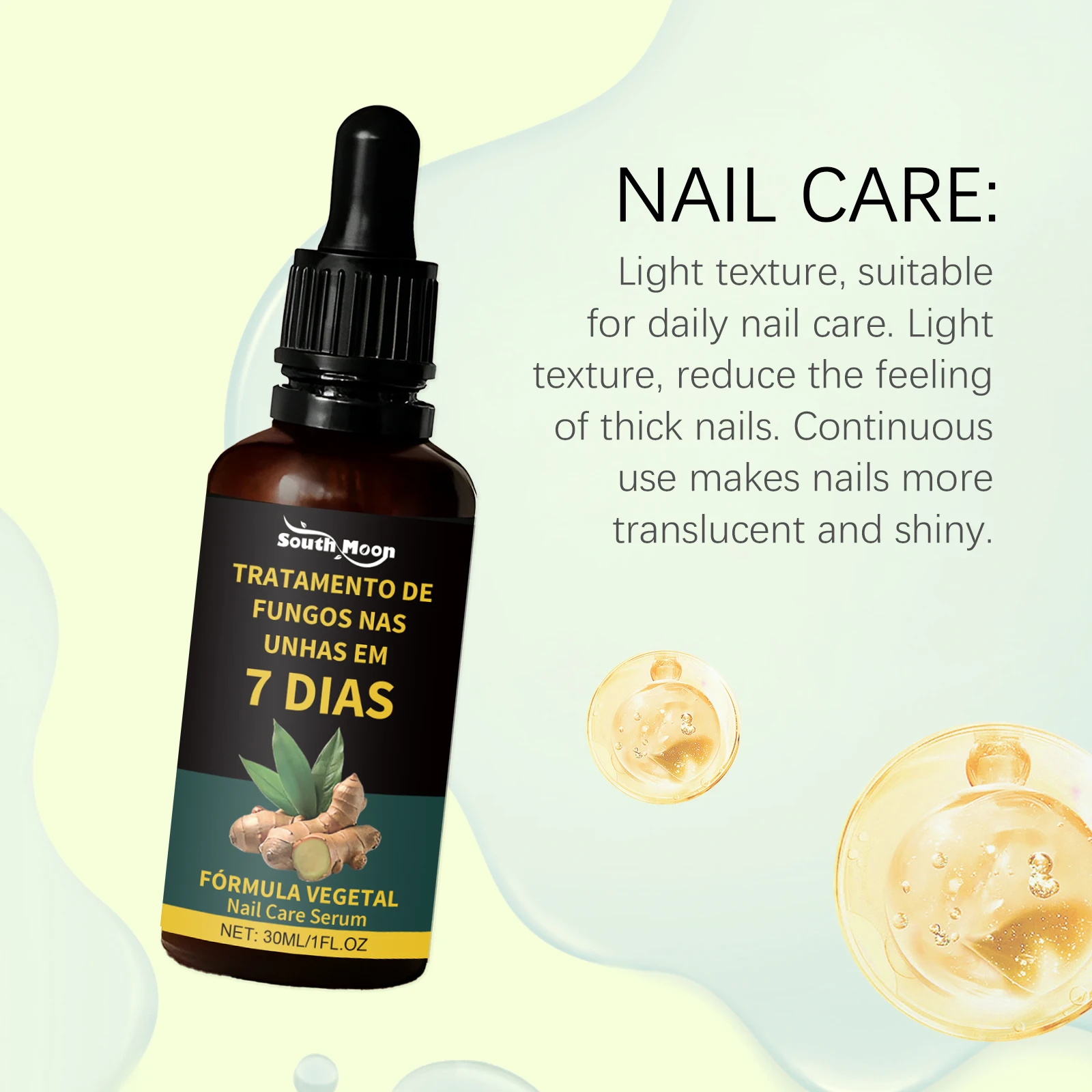 Siero per rinnovamento delle unghie fungine Anti infezione Paronichia Onicomicosi Ripristina unghie danneggiate scolorite Essenza per la cura delle unghie dei piedi delle mani