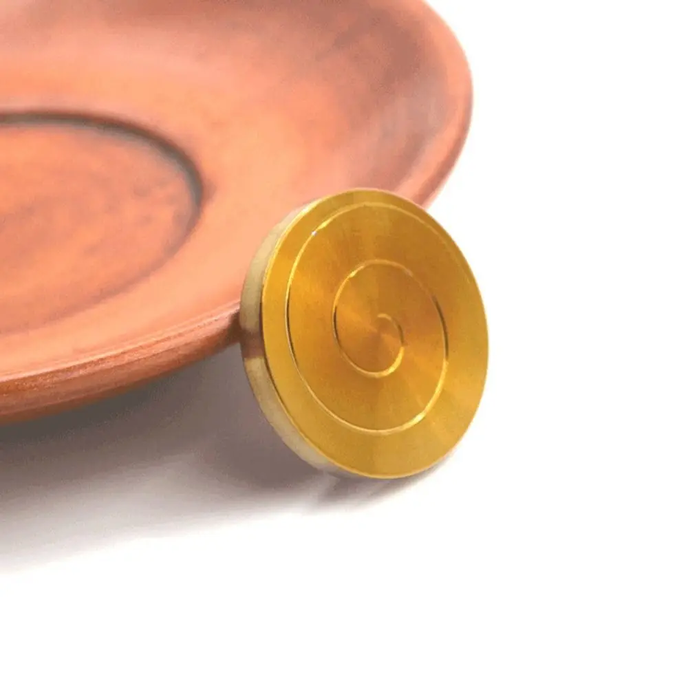 Round Fidget Spinner Toys Silent Bearing Stainless Steel Desktop Spinner Toys Alleviate Fatigue Metal Fingertip Gyro