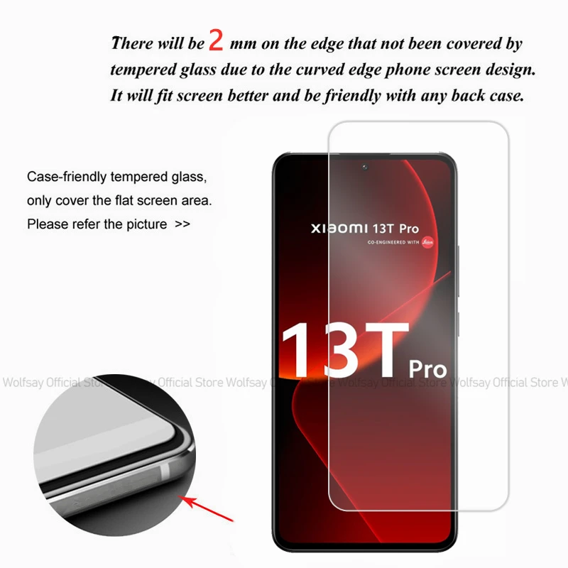 2/4 шт., Защитное стекло для Xiaomi 13T Pro 13T 13T Pro