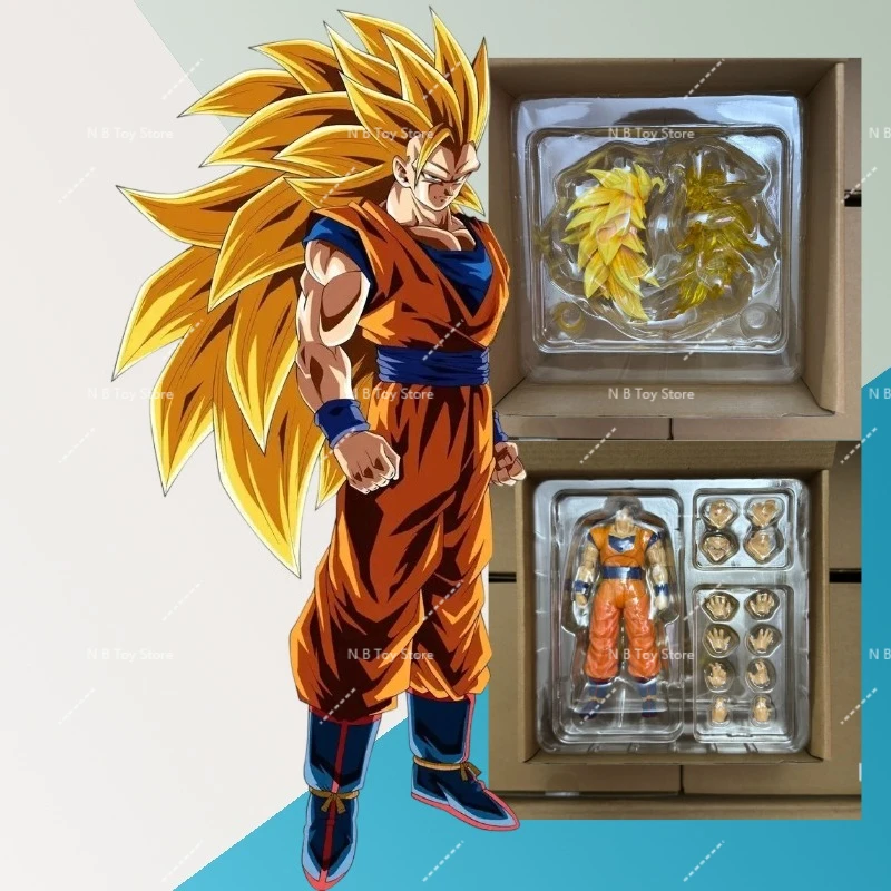 

In Stock NEOKONG GOKU Super Saiyan Super Three-Form Dragon Ball 1/12 SHF Movable Figure 3.0 Body Toy Collection Gifts
