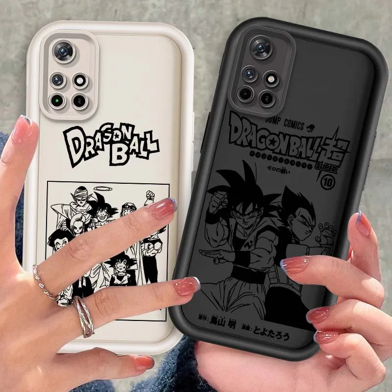 

Dragon Ball Vegeta Goku Phone Case For Xiaomi Redmi Note 14 13 13R 12 12R 11 11E 11T 11S Pro Plus 5G Eye Ladder