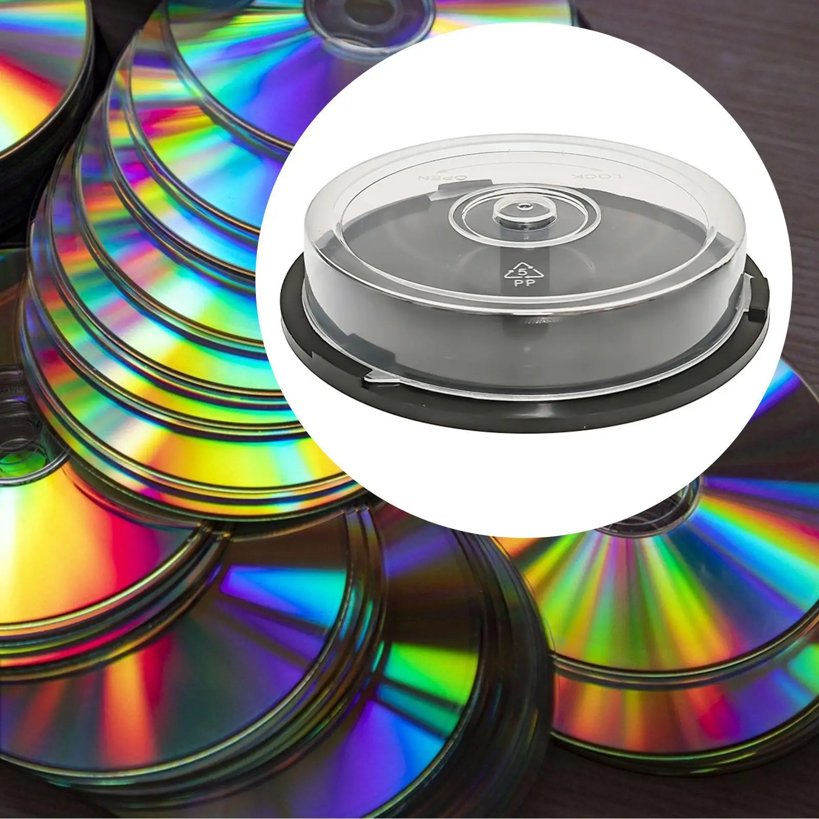 

Пустой контейнер для хранения компакт-дисков, полка для CD-дисков для дома и офиса, органайзер для дисков