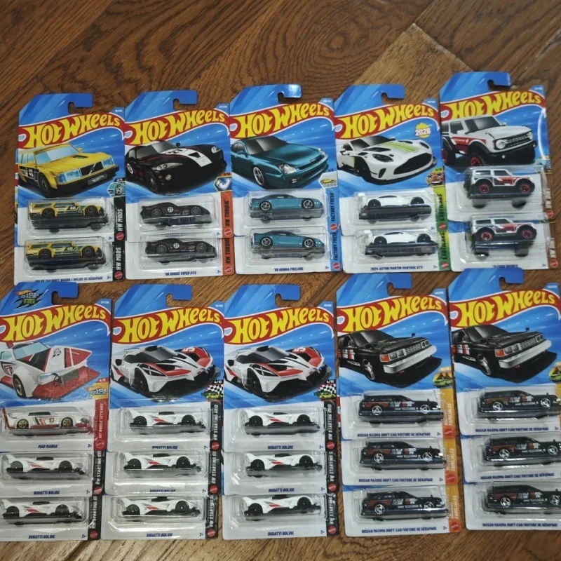 Original Hot Wheels Diecast Car Model 2026 L Batch Alloy Simulation Vehicle Ferrari Porsche Collectible Toy Car Surprise Gift