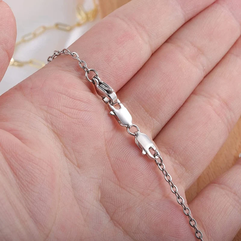 Fermoirs à double griffe en argent regardé, 10mm, remplacement du connecteur d'extension, bracelet et collier, 2 pièces