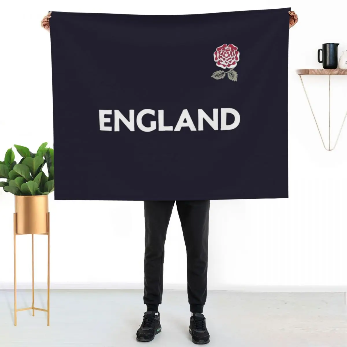 England Rugby (2019 Rose Crest) Throw Blanket Furrys manga warm for winter For Decorative Sofa Thins Blankets