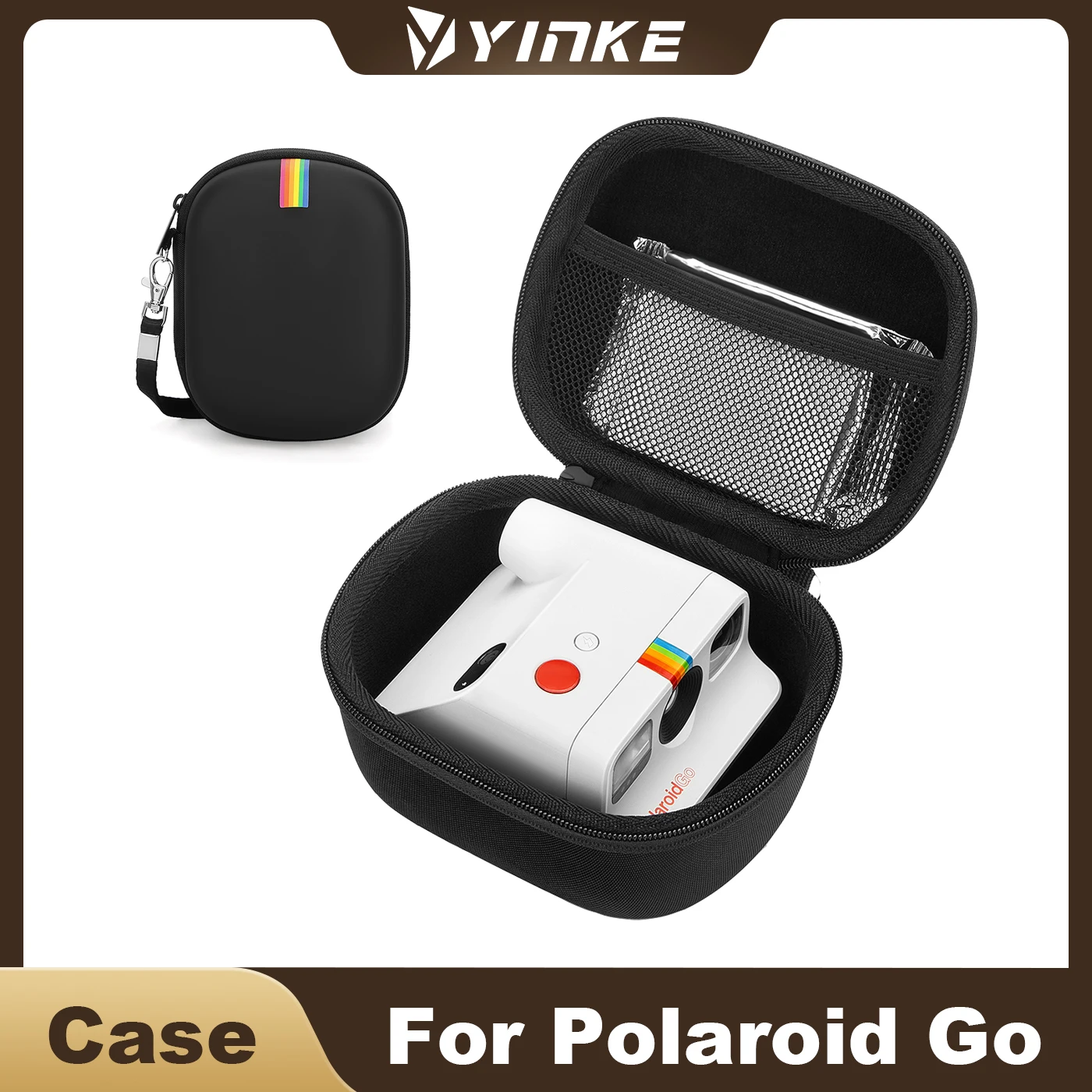 Yinke EVA Camera Case for Polaroid Go Instant Mini Camera (9035/9070/9071)Hard Organizer Portable Carry Travel Cover Storage Bag