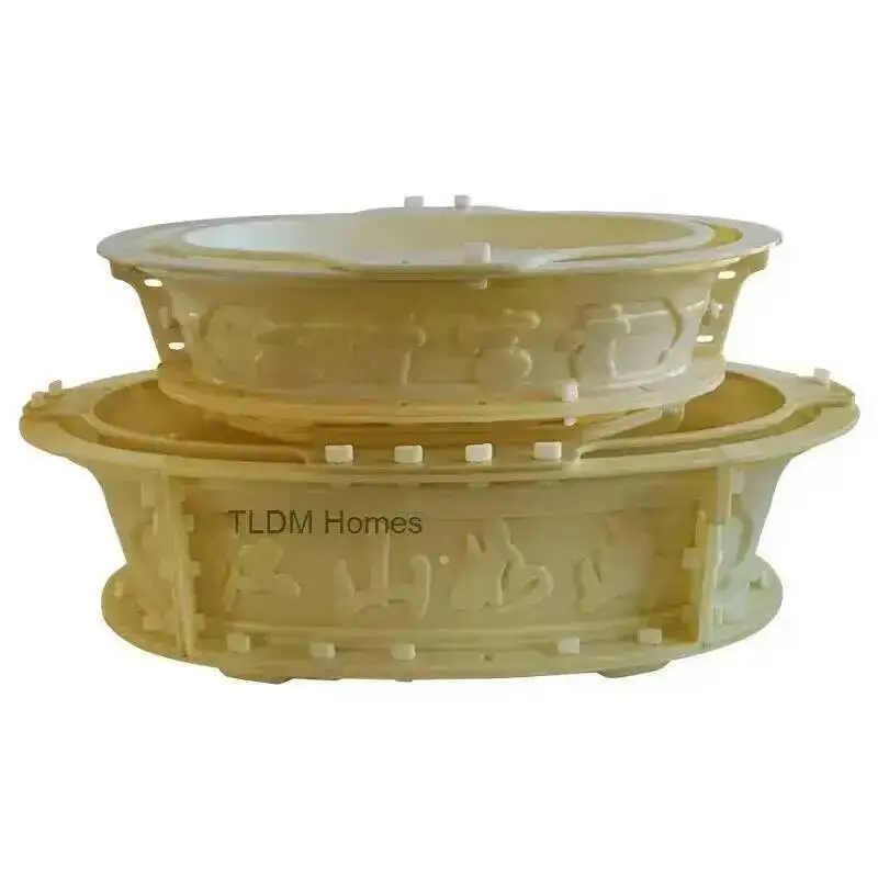 Pot Chinese Flower Cement New DIY Mold European Bonsai Model Creative Home Garden Potted Plastic Balcony Decorations Outdoor T