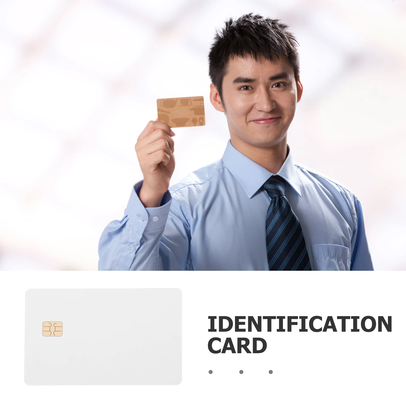 8 cartões de identificação dos pces em branco pvc branco imprimível jato de tinta cartão inteligente 4442 chip driver controle acesso crachá de associação