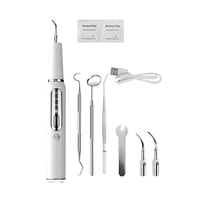 Ultrasonic  Scaler White Plastic For Teeth Tartar Stain Tooth Calculus Remover Electric Sonic Teeth Plaque Cleaner