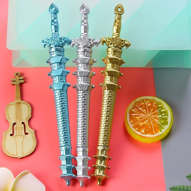 

Ручка-меч Pagoda, 30 шт., форма оружия в стиле ретро, нейтральная ручка, милые канцелярские принадлежности, студенческая ручка на водной основе, ручка для офисной подписи