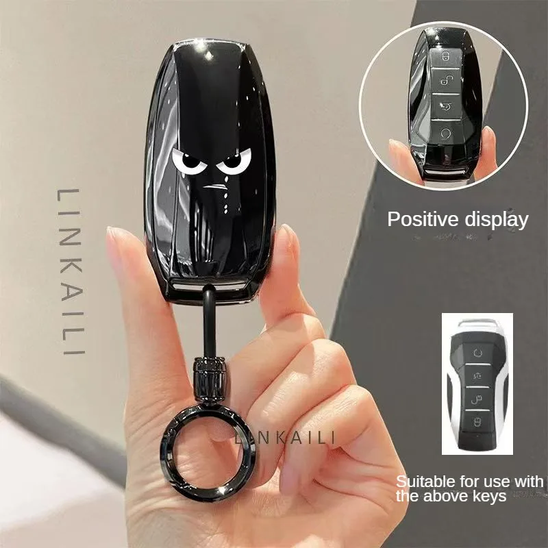 Alloy Car Key Case Cover Holder for BYD Second Song Pro Tang Dm QIn PLUS MAX Yuan Generation Atto 3 Han EV Dolphin Accessories
