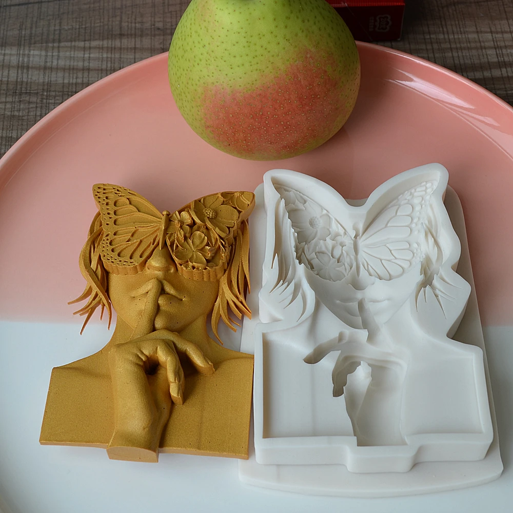 3D Butterfly Mask Men\'s Silicone Mold Wedding Cake Candy Chocolate Decoration Mold Kitchen Baking Tool Fondant Mold