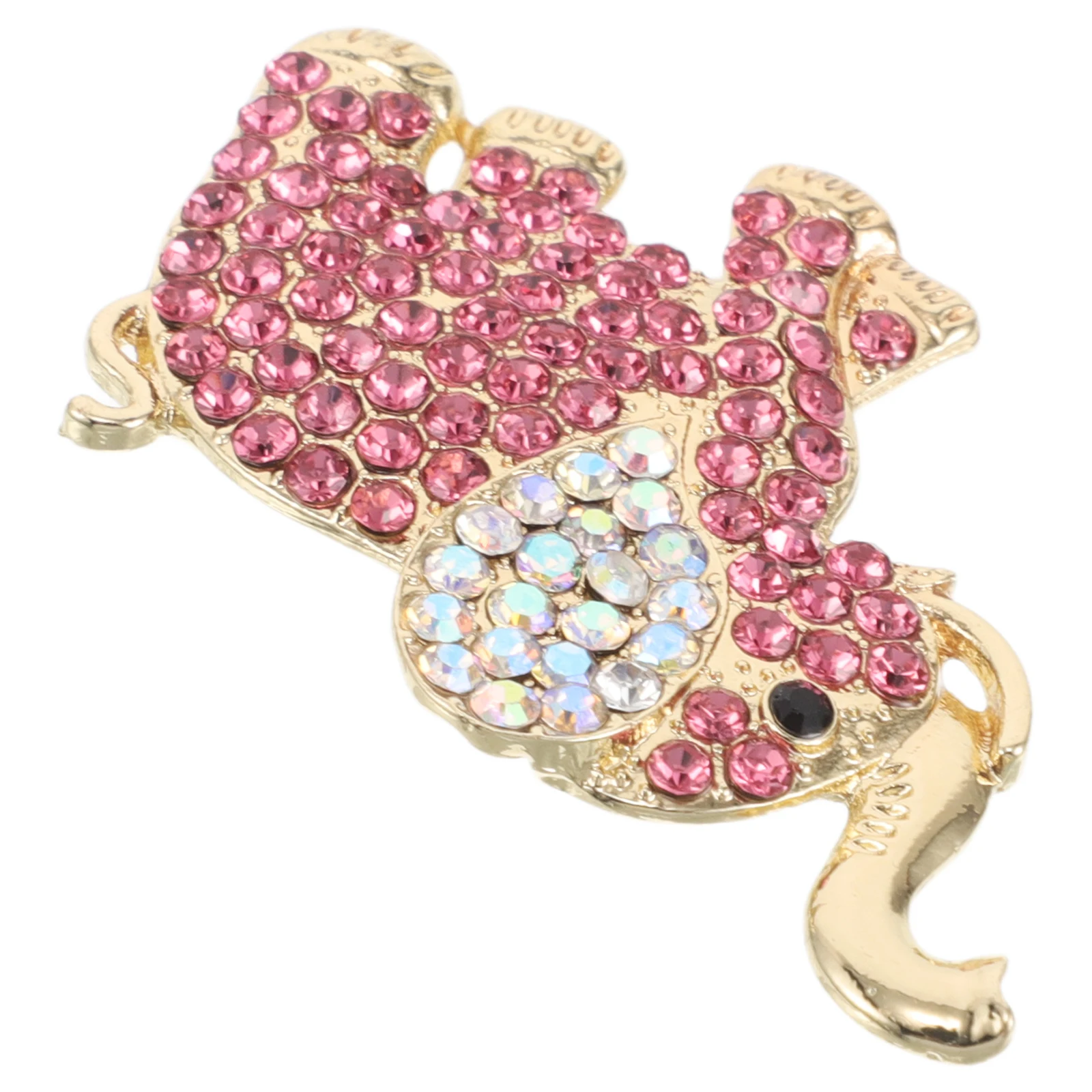 여성용 코끼리 브로치 귀여운 합금 라펠 배지 스카프 모자 가방 정장 액세서리 미니 코끼리 참 스카프