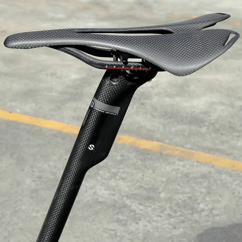 Carbon Fiber Bicycle Saddle Without Standard Mountain Bike Seat Road Bike Saddle Carbon Fiber Seat Riding Accessories