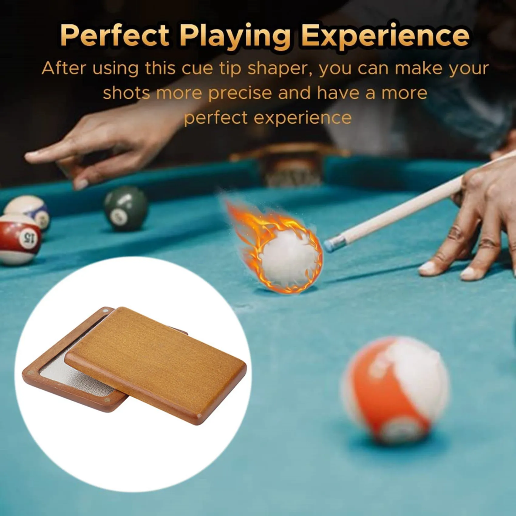 Nieuwe Upgrade Biljart Zwembad Keu Tip Schuurmachine Snooker Stick Burnisher Shaper Bestand Gepolijst Reparatie Biljart Accessoires, Bruin