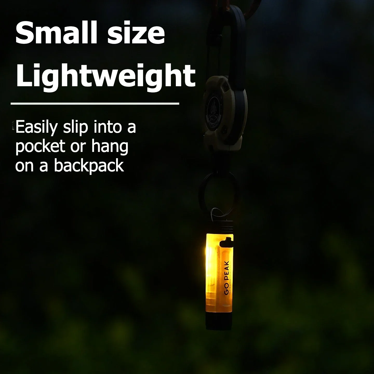 GOPEAK 5050 Small Light Outdoor Key Clip Cap Ambient Led Long