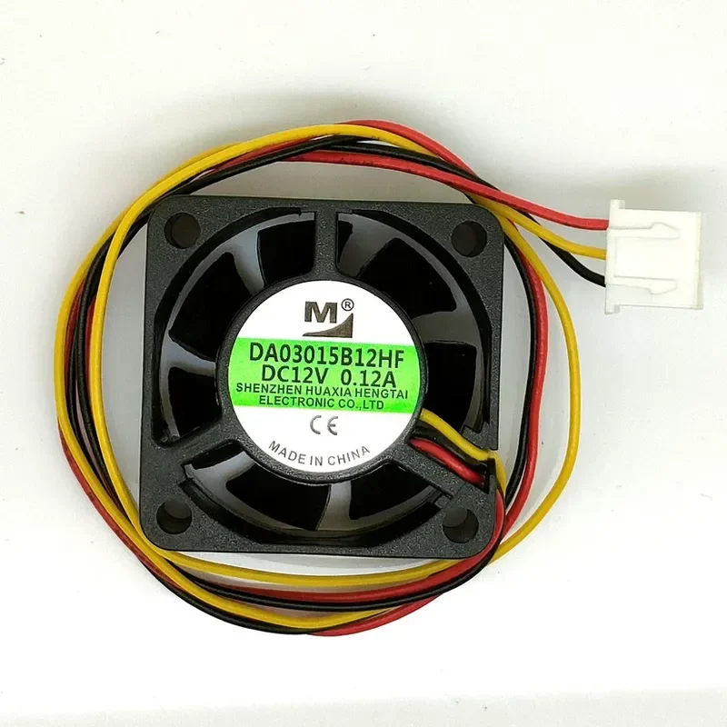 for DA03015B12HF 3015 12V 0.12A Double Ball Bearing 3CM Miniature Extra Small Silent Cooling Fan