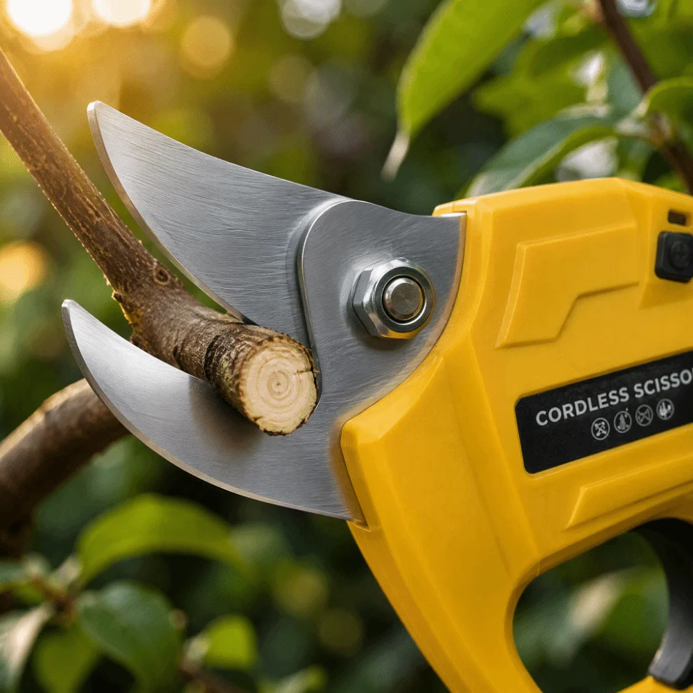 Rechargeable Electric Pruning Shears Li‑ion Battery Heavy‑Duty Electric Pruner 30Mm Cutting Cordless Handheld Pruner Garden