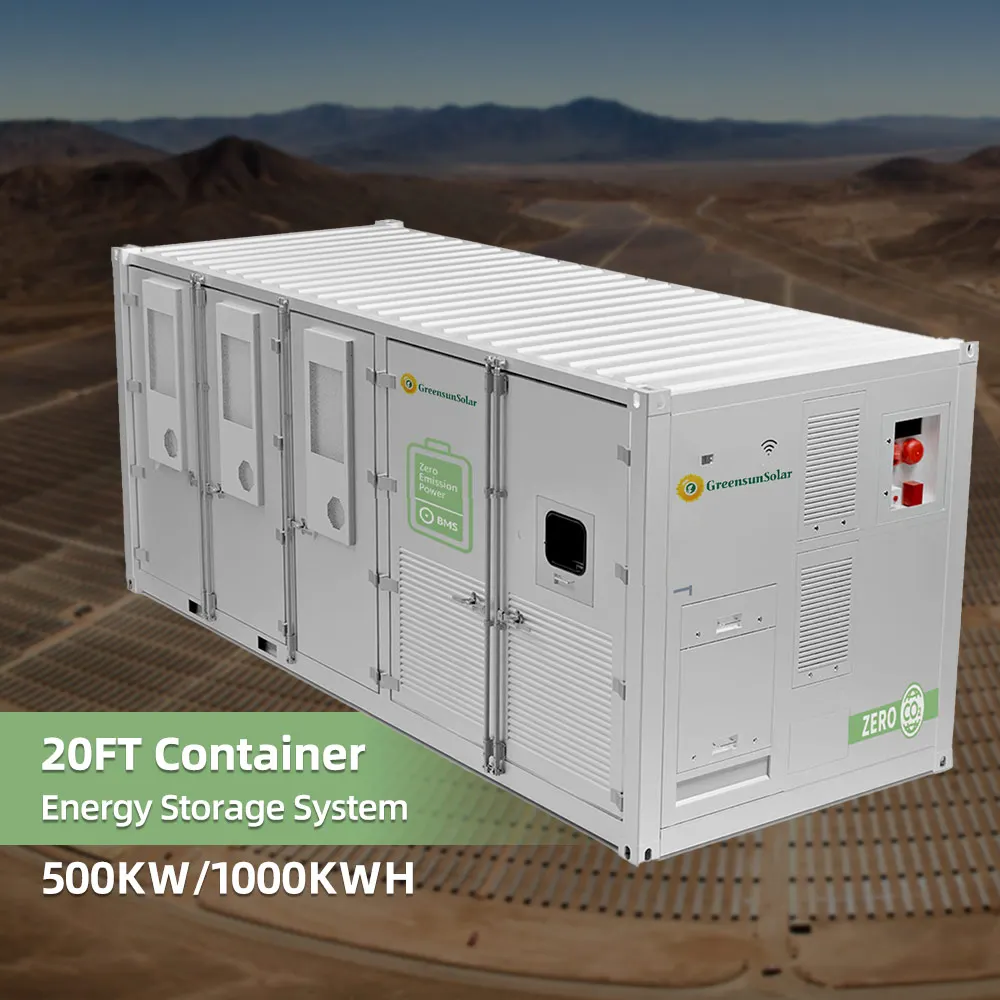Greensun BESS 100KW 200KW 500KW 1MWH BESS Complete Solar Energy Storage System With High Voltage Lithium Battery