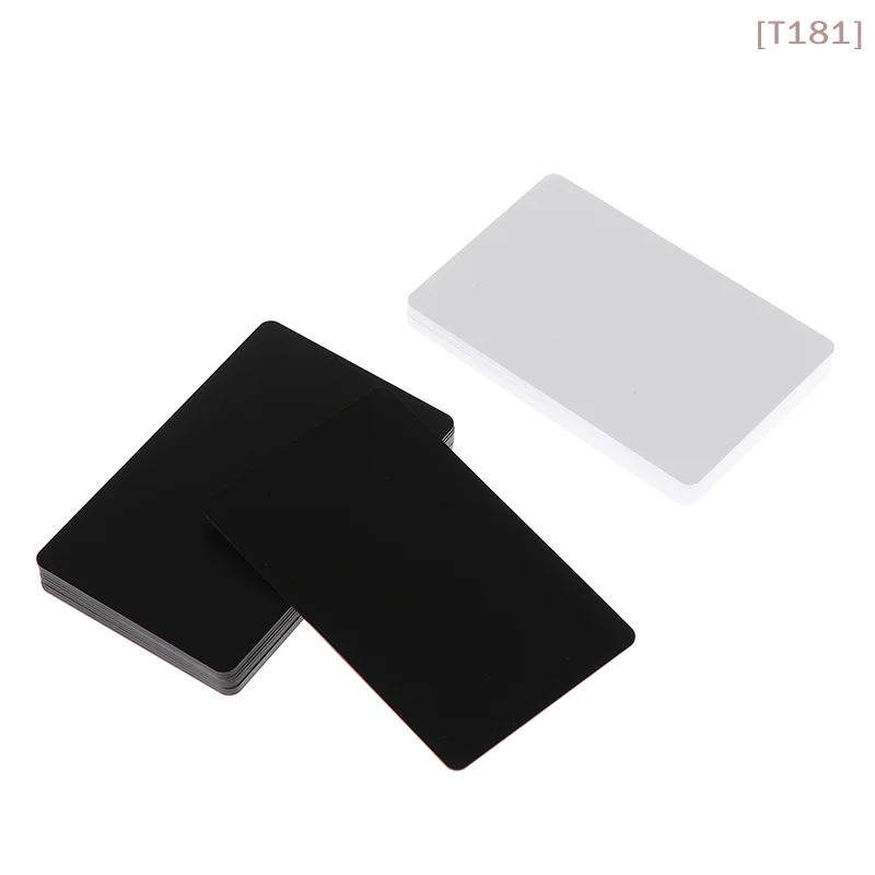 

[E] 5/10Pcs NFC215 Black White Cards Rewritable NFC NT-AG215 PVC Cards Blank Easy Convenient Programmable NFC Business Card