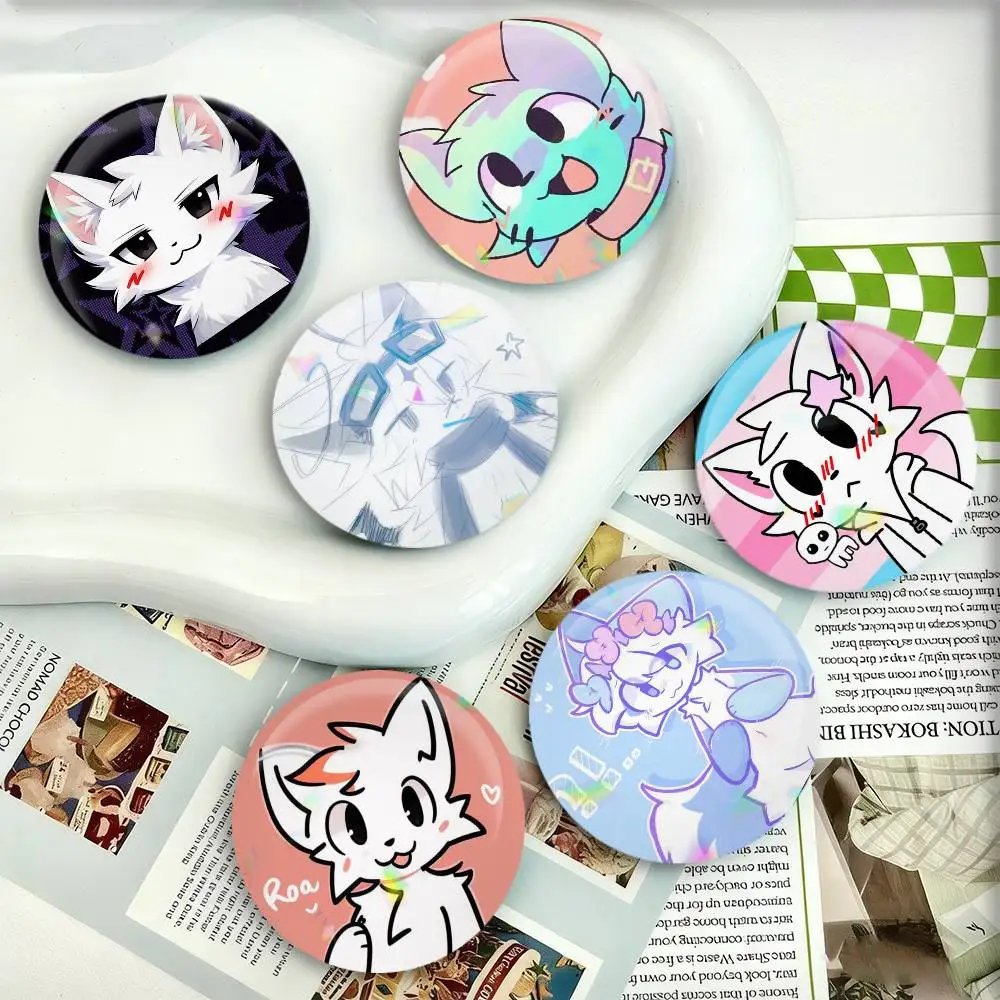 

Silly Cat B-Boykisser Badges 25 32 44 58 75 mm Round Fans Collect Friends Gifts Brooch Souvenir