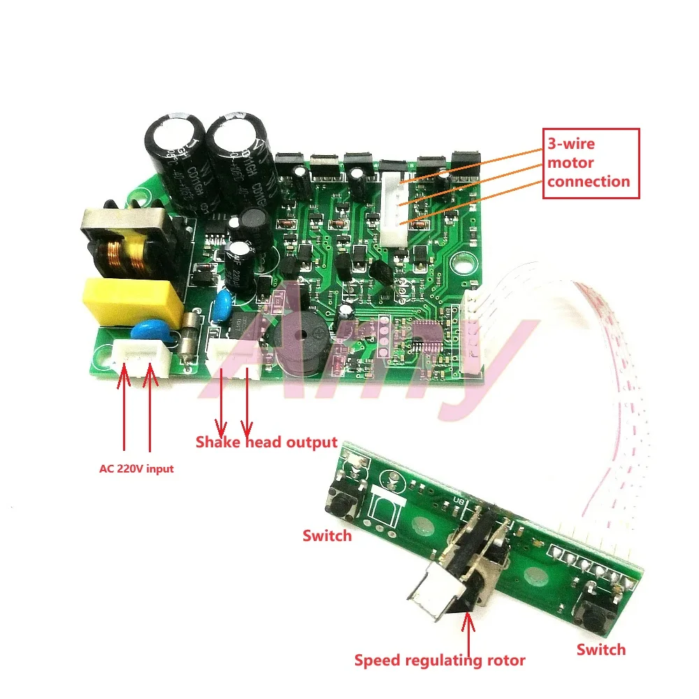 New 220V brushless motor driver, motor drive, plate with speed, three phase line research and development, learning