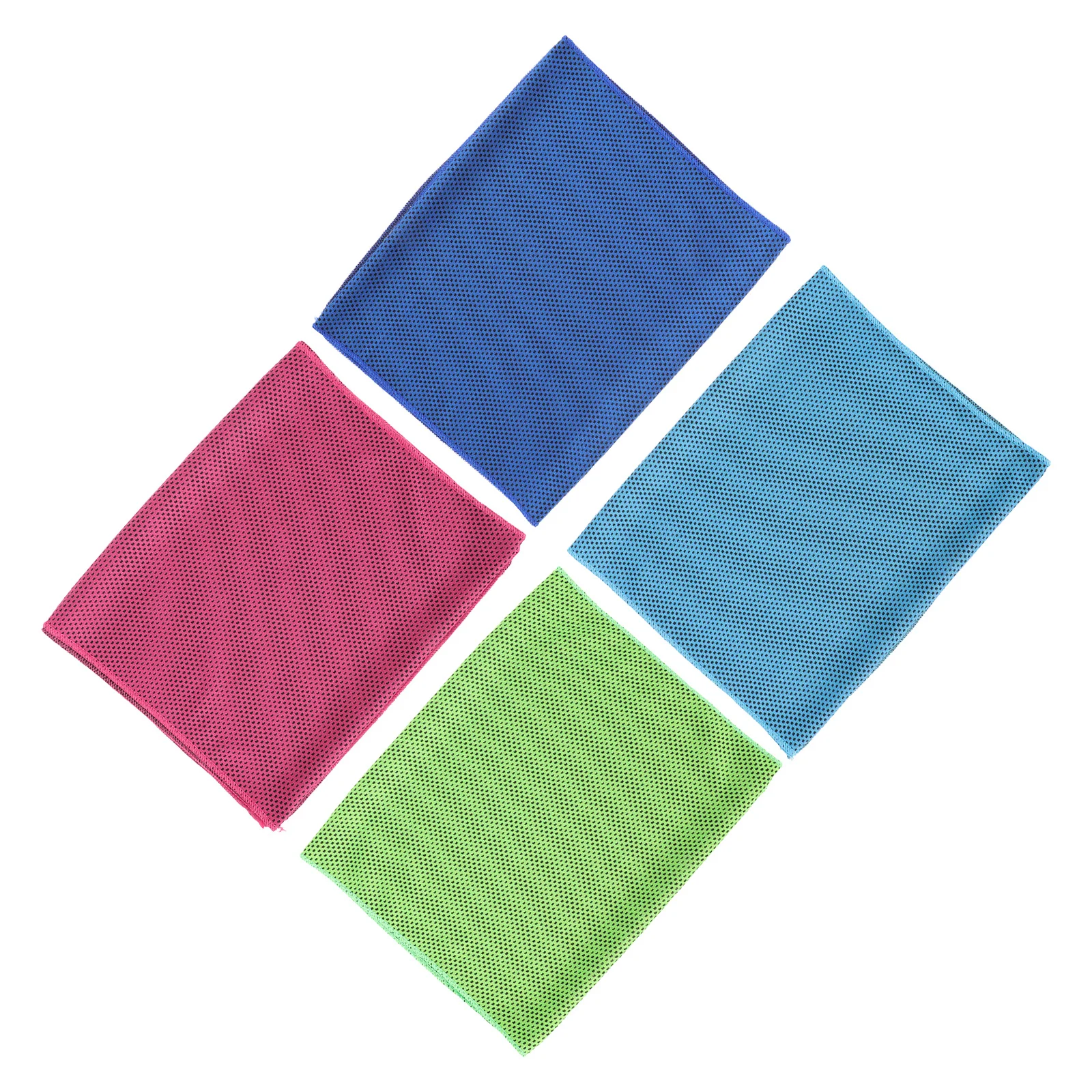 

4Pcs Sports Cooling Towels Skin-Friendly Sweat Absorbing Towels Lightweight Portable Fitness Yoga Travel Sweat Towel