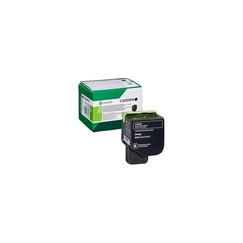 Lexmark C2425/C2535/MC2425/MC2535/MC2640 black Original Toner cartridge-C242XK0 C242XK0 tintasycartuchos.com