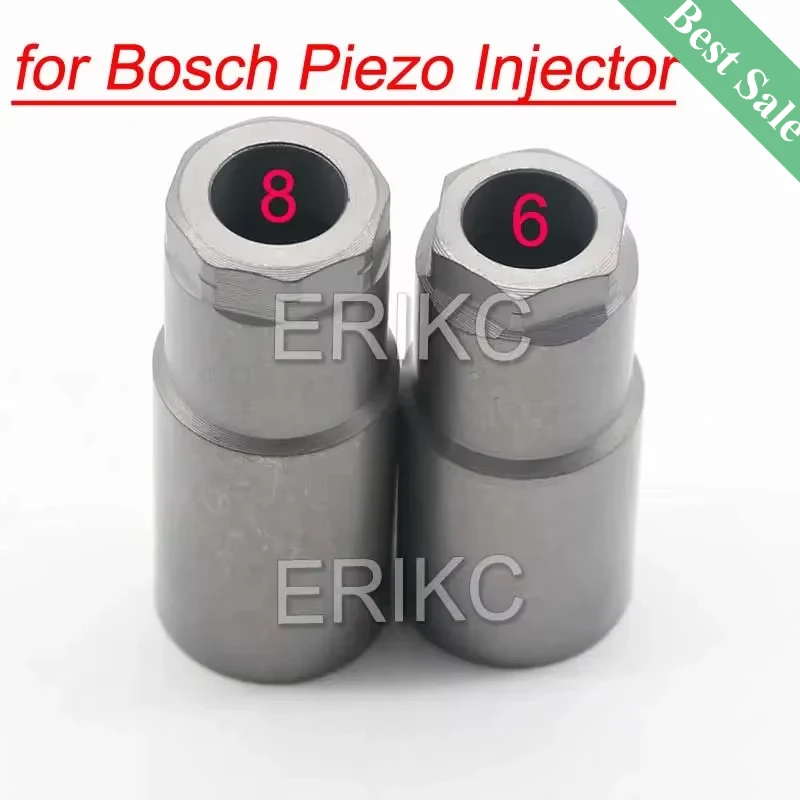 Tuerca de pulverización de inyector de combustible Common Rail de 8 y 6 ángulos E1023503, tapa de boquilla de inyector diésel para piezas de accesorios de inyección piezoeléctrica Bosch