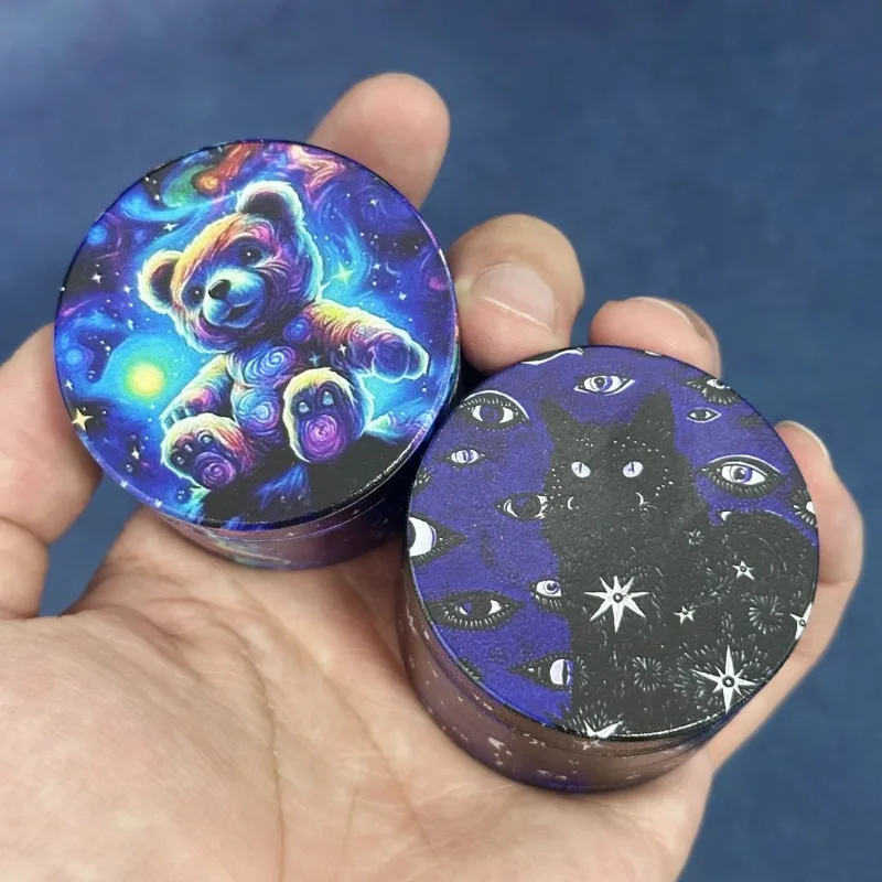 2 بوصة مطحنة الأعشاب التوابل دليل كسارة معدنية مدقة الفلفل هاون مطحنة الملح القاطع 4-Layers طاحونة أدوات التدخين اكسسوارات #2