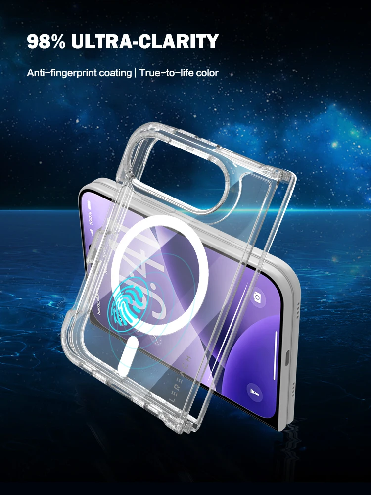 Für iPhone 18 Ultra Hülle Magnetische Hartabdeckung TPU+PC Klare Sturzsichere Handyhülle Für iPhone 18 Ultra – Detail 9