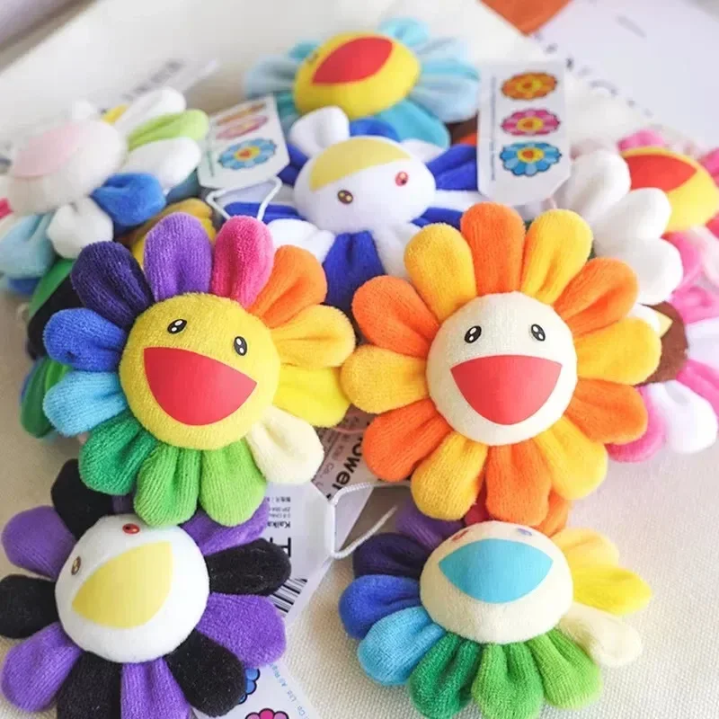 

In stockSunflower Accessories Brooch Colorful Flower Phone Keychain Backpack Pendant Fashion Neutral Toy Birthday Accessory Gift