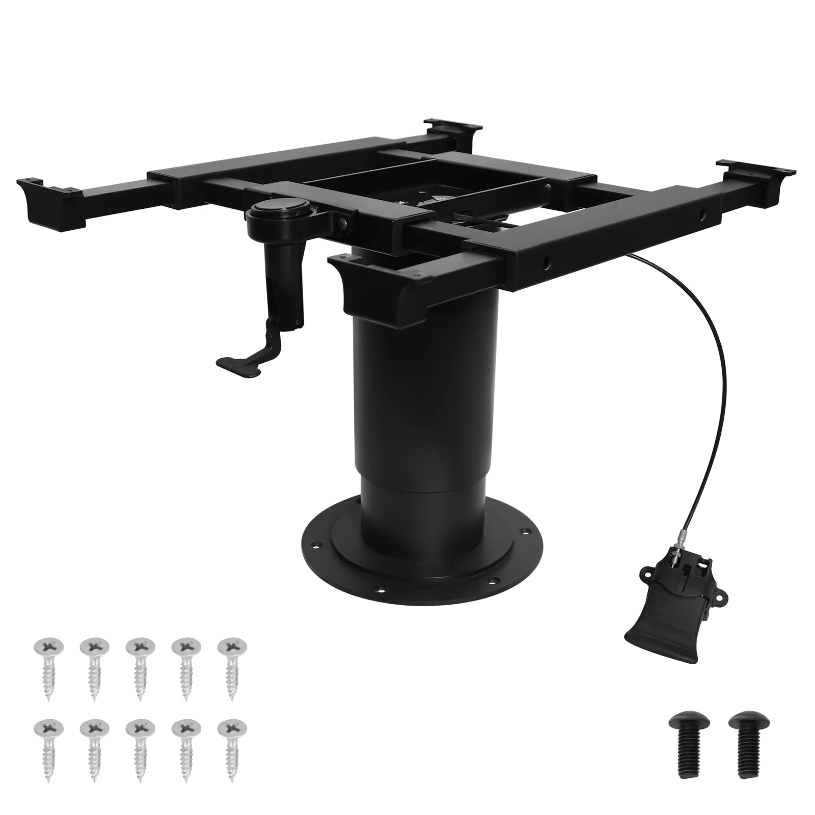 HWHONGRV Camper table legs with pneumatic lift and four-way adjustable function 35-73cm one-button height lift