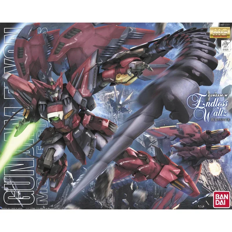 Original Bandai Gundam MG 1/100 nuevo informe móvil Gundam Wing OZ-13MS Gundam Epyon EW figura de acción coleccionar adornos Juguetes