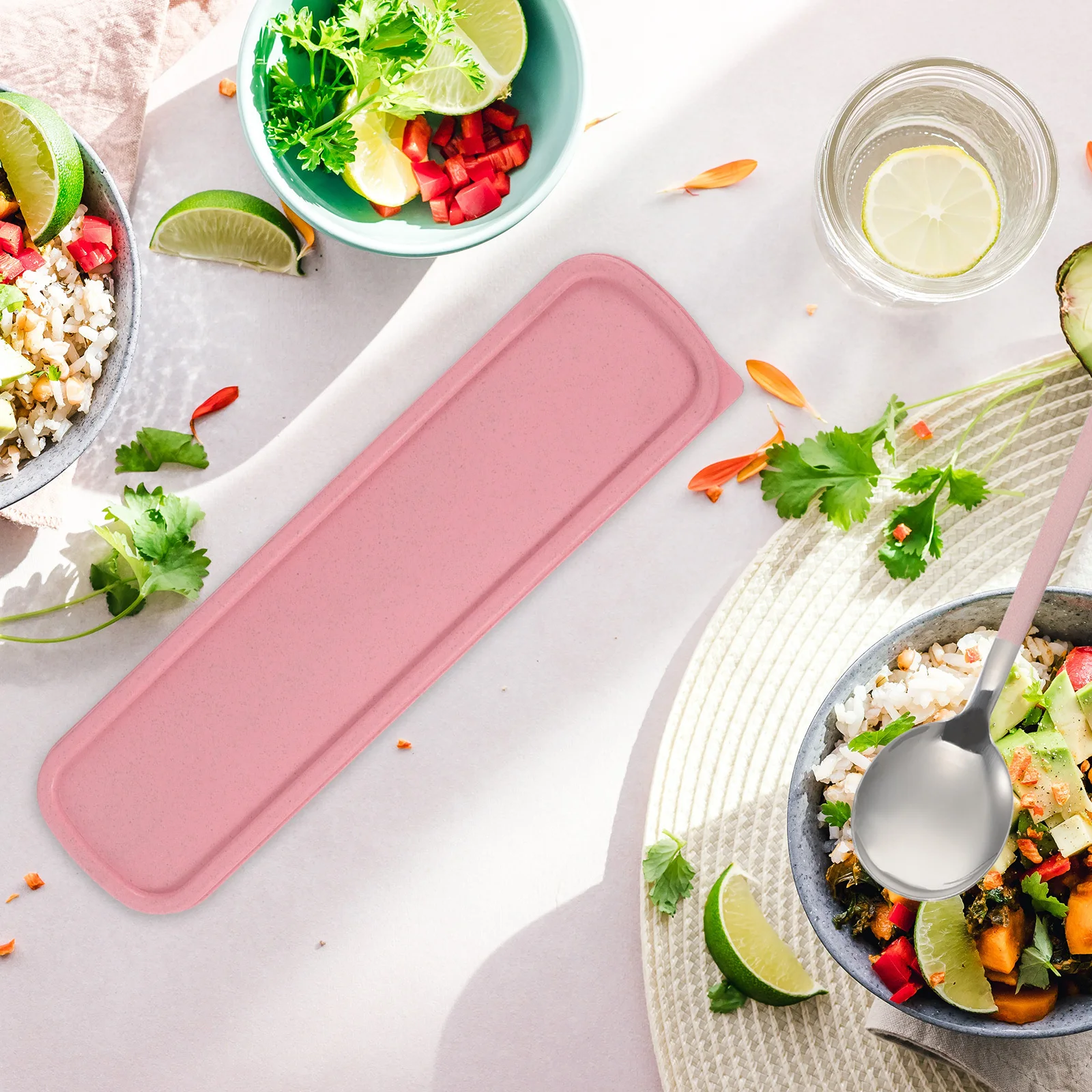 

1 set 1 Set Cutlery Set Portable Stainless Steel Tableware Compact Storage Portable Cutlery Travel Fork Spoon Picnic