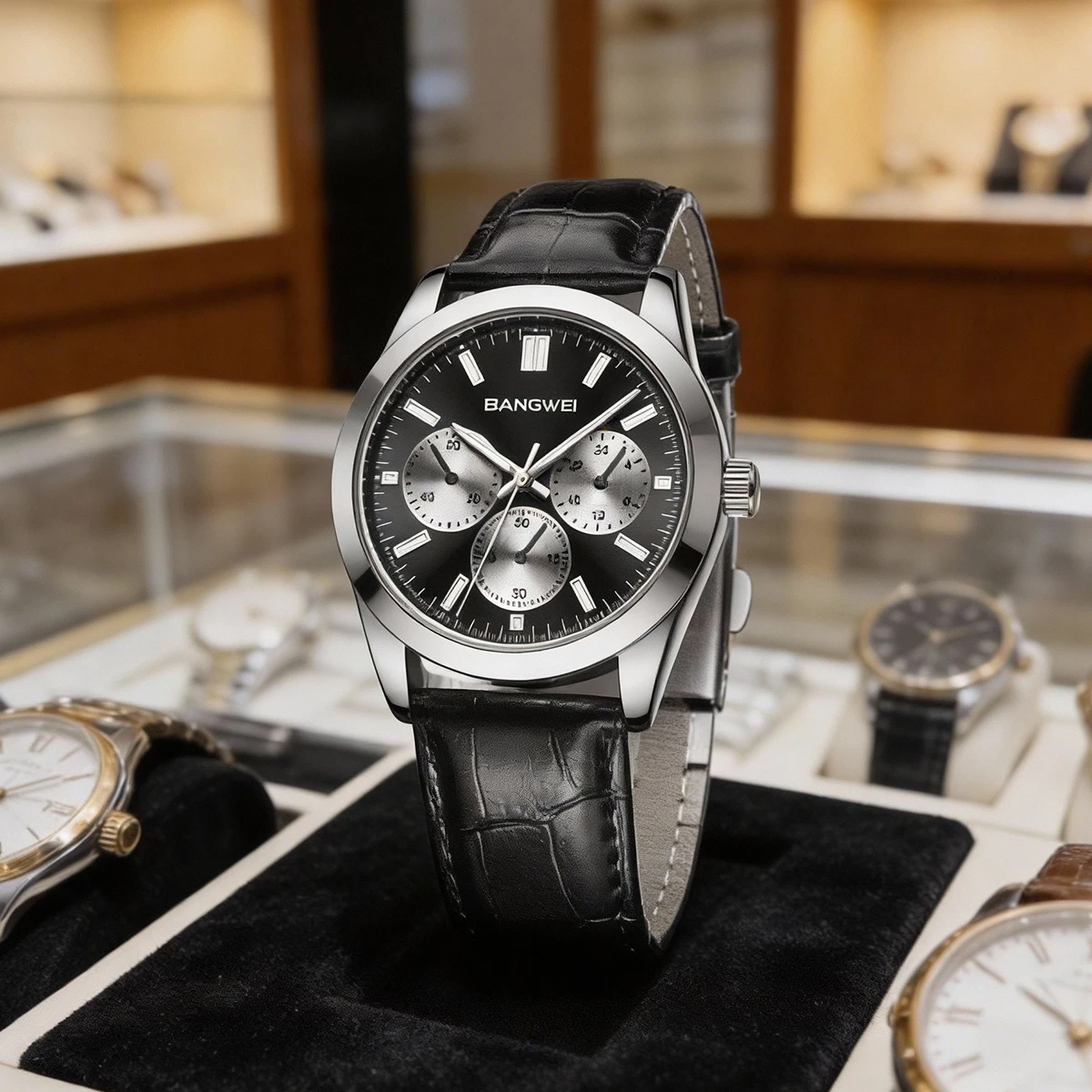 

Мужские часы LIGE, модные деловые часы с кожаным ремешком, календарем, функциональные кварцевые часы, светящиеся, водонепроницаемые, reloj hombre, Relógio