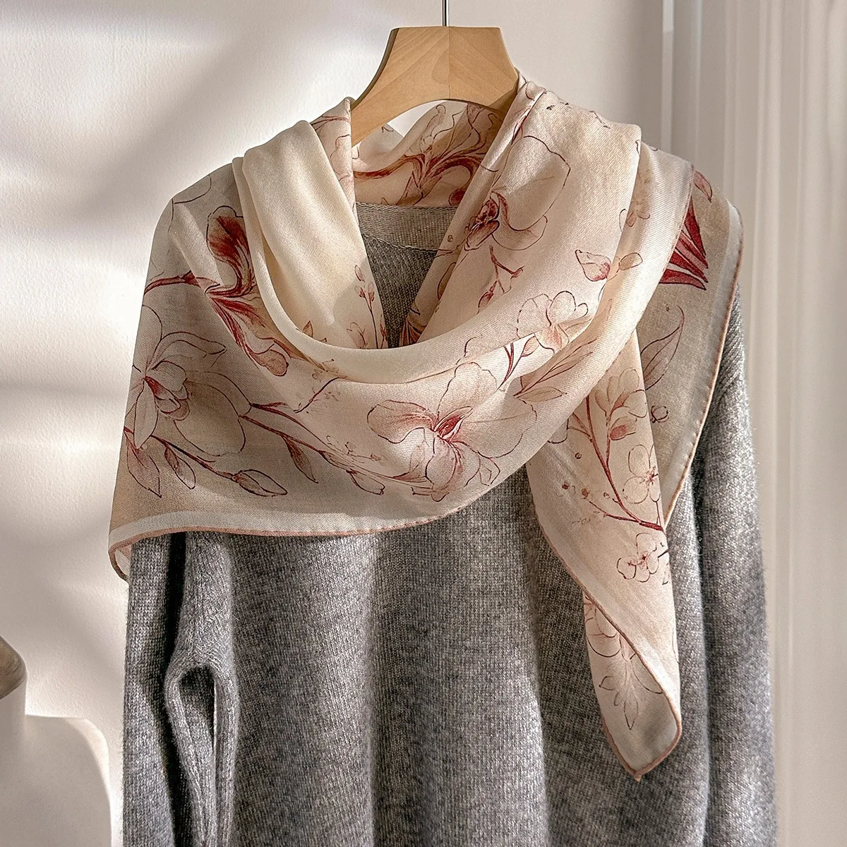 2026 Luxury Premium 100% Wool  - Shawl Wrap Winter 评论和价格