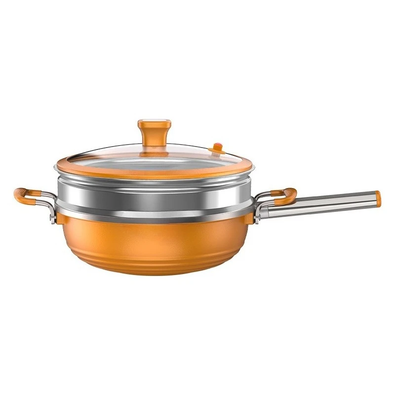 

Jinhe, non stick pan, wok, hot pot steamer, integrated, multi functional, removable